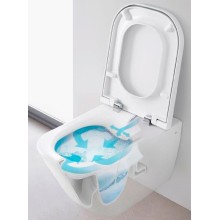 Комплект унитаза с инсталляцией Roca The Gap 893104100 с сиденьем Микролифт и клавишей смыва Хром