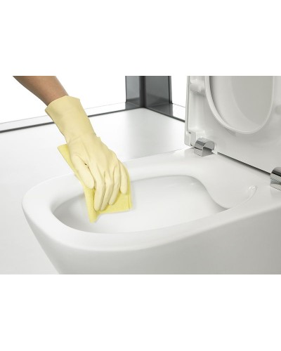 Комплект унитаза с инсталляцией Roca The Gap 893104100 с сиденьем Микролифт и клавишей смыва Хром