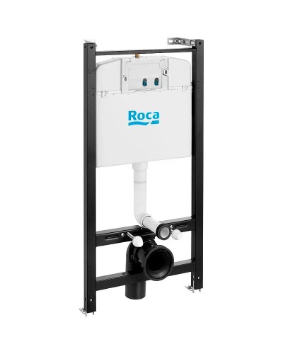 Комплект унитаза с инсталляцией Roca The Gap 893104100 с сиденьем Микролифт и клавишей смыва Хром