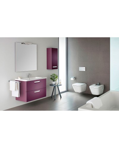 Комплект унитаза с инсталляцией Roca The Gap 893104100 с сиденьем Микролифт и клавишей смыва Хром