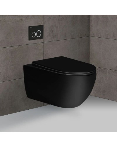 Комплект подвесной унитаз Vincea Evo VT1-34MB + система инсталляции Grohe 38811kf0