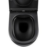 Комплект подвесной унитаз Vincea Evo VT1-34MB + система инсталляции Grohe 38811kf0