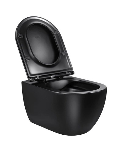 Комплект подвесной унитаз Vincea Evo VT1-34MB + система инсталляции Grohe 38811kf0