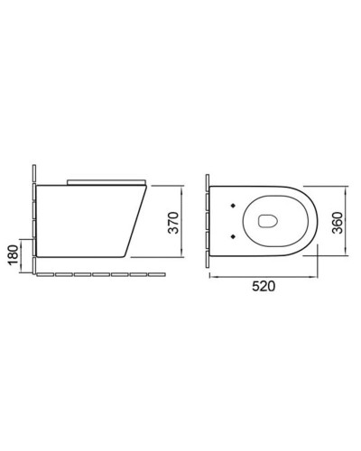 Комплект подвесной унитаз Vincea Piatti VT1-11MB + система инсталляции Grohe 38811kf0