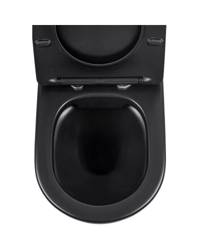 Комплект подвесной унитаз Vincea Piatti VT1-11MB + система инсталляции Grohe 38811kf0