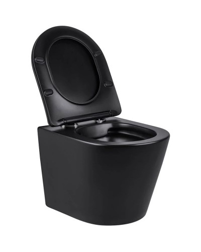 Комплект подвесной унитаз Vincea Piatti VT1-11MB + система инсталляции Grohe 38811kf0