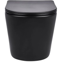 Комплект подвесной унитаз Vincea Piatti VT1-11MB + система инсталляции Grohe 38811kf0