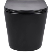 Комплект подвесной унитаз Vincea Piatti VT1-11MB + система инсталляции Grohe 38811kf0