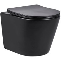 Комплект подвесной унитаз Vincea Piatti VT1-11MB + система инсталляции Grohe 38811kf0