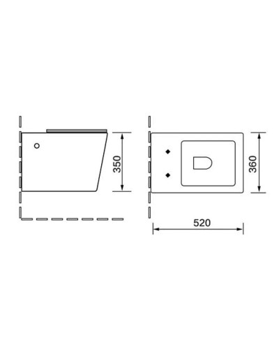 Комплект подвесной унитаз Vincea Q-Line VT1-12MB + система инсталляции Grohe 38811kf0
