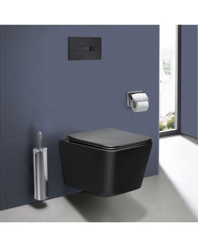 Комплект подвесной унитаз Vincea Q-Line VT1-12MB + система инсталляции Grohe 38811kf0