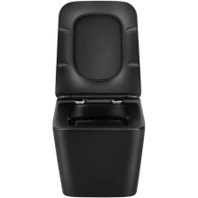 Комплект подвесной унитаз Vincea Q-Line VT1-12MB + система инсталляции Grohe 38811kf0