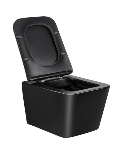 Комплект подвесной унитаз Vincea Q-Line VT1-12MB + система инсталляции Grohe 38811kf0