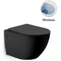 Комплект подвесной унитаз Vincea Globo VT1-14MB + система инсталляции Grohe 38811kf0