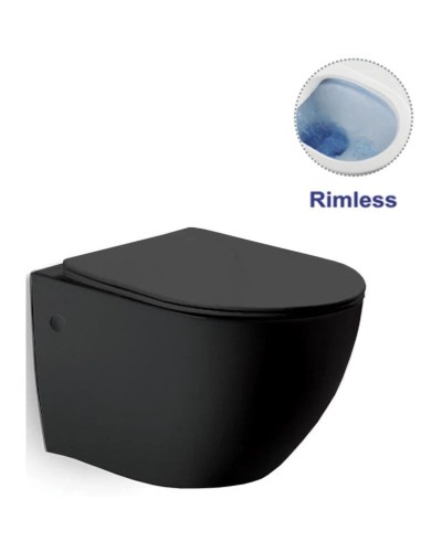 Комплект подвесной унитаз Vincea Globo VT1-14MB + система инсталляции Grohe 38811kf0