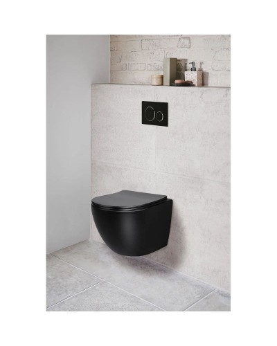 Комплект подвесной унитаз Vincea Globo VT1-14SMB + система инсталляции Grohe 38811kf0