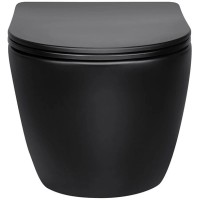 Комплект подвесной унитаз Vincea Globo VT1-14SMB + система инсталляции Grohe 38811kf0