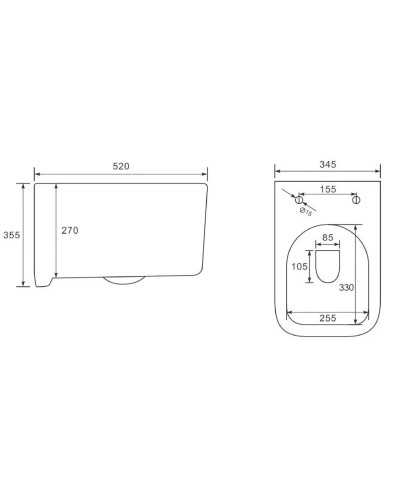 Комплект подвесной унитаз Vincea Ultra VT1-32MB + система инсталляции Grohe 38811kf0