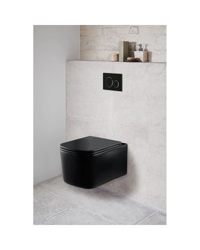 Комплект подвесной унитаз Vincea Ultra VT1-32MB + система инсталляции Grohe 38811kf0