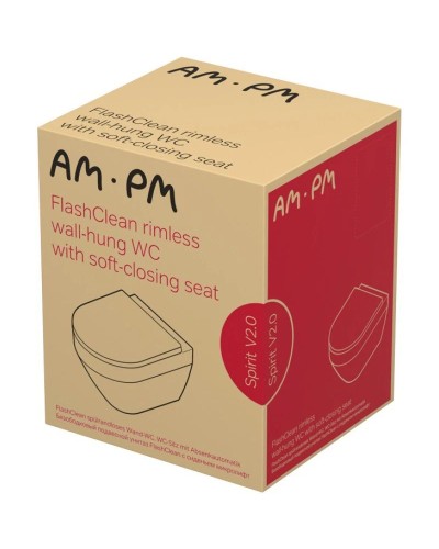 Комплект подвесной унитаз Am.Pm Spirit V2.0 C701700MBSC + система инсталляции Grohe 38811kf0