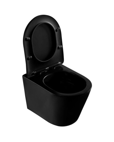 Комплект подвесной унитаз Abber Bequem AC1102MB + система инсталляции Grohe 38811kf0