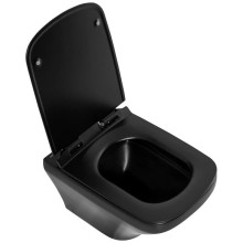 Комплект подвесной унитаз BelBagno Sela BB3201CHR-MB + BB3201SC-MB + система инсталляции Grohe 38811kf0