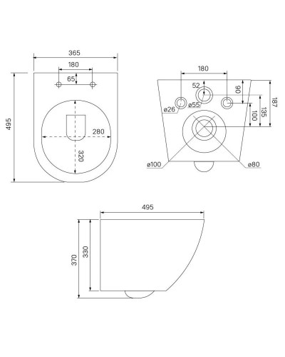 Комплект подвесной унитаз IDDIS Blanco BLAR3BMi25 + система инсталляции Grohe 38811kf0
