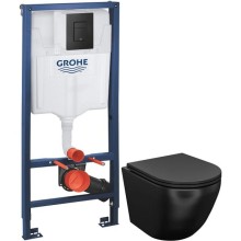 Комплект подвесной унитаз IDDIS Blanco BLAR3BMi25 + система инсталляции Grohe 38811kf0