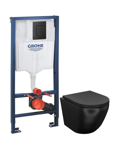 Комплект подвесной унитаз IDDIS Blanco BLAR3BMi25 + система инсталляции Grohe 38811kf0