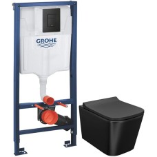 Комплект подвесной унитаз IDDIS Bild BILR2BMi25 + система инсталляции Grohe 38811kf0
