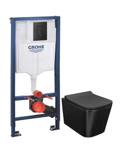 Комплект подвесной унитаз IDDIS Bild BILR2BMi25 + система инсталляции Grohe 38811kf0