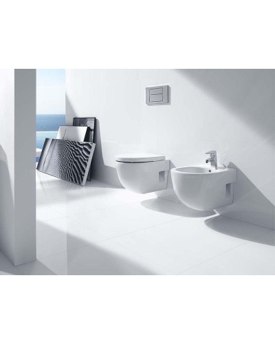 Комплект унитаза с инсталляцией Roca Meridian 7893104110 с сиденьем Микролифт и клавишей смыва Хром