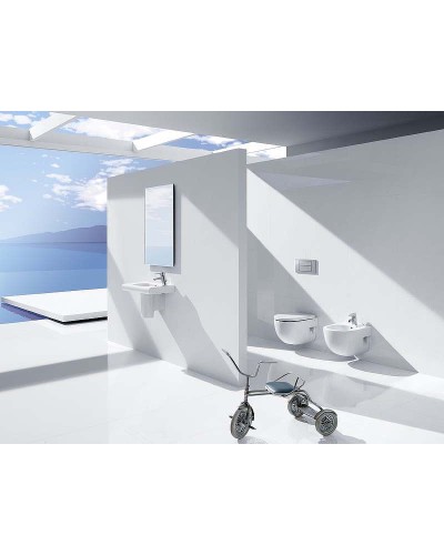 Комплект унитаза с инсталляцией Roca Meridian 7893104110 с сиденьем Микролифт и клавишей смыва Хром