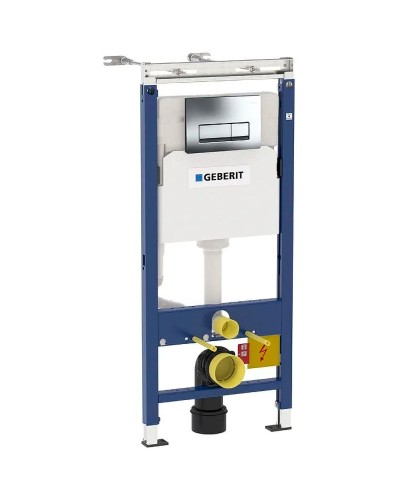 Комплект унитаза Roca Meridian N 346247000+8012A200B с инсталляцией Geberit Duofix Plattenbau Delta UP100 458.125.21.1 с сиденьем Микролифт и клавишей смыва Хром