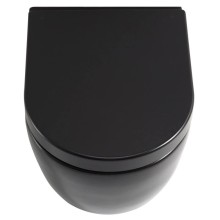 Комплект подвесной унитаз SSWW CT2037black + система инсталляции Tece 9400412