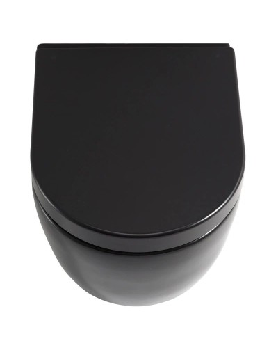 Комплект подвесной унитаз SSWW CT2037black + система инсталляции Tece 9400412