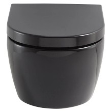 Комплект подвесной унитаз SSWW CT2037black + система инсталляции Tece 9400412