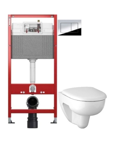 Комплект подвесной унитаз Geberit Renova 500.801.00.1 + система инсталляции Tece 9400412