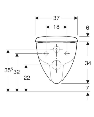 Комплект подвесной унитаз Geberit Renova 500.801.00.1 + система инсталляции Tece 9400412