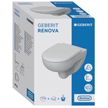 Комплект подвесной унитаз Geberit Renova 500.801.00.1 + система инсталляции Tece 9400412