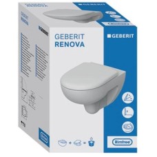 Комплект подвесной унитаз Geberit Renova 500.801.00.1 + система инсталляции Tece 9400412