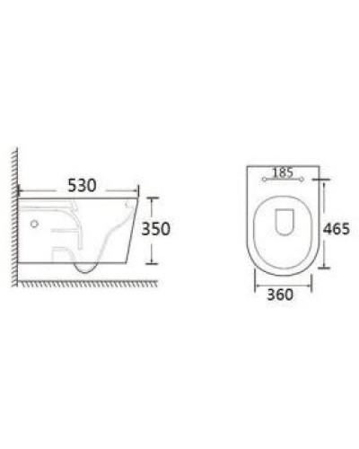 Комплект подвесной унитаз Bogner BR-4477 + система инсталляции Tece 9400412