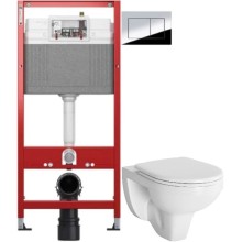 Комплект подвесной унитаз Damixa Jupiter DX77C1738SC + система инсталляции Tece 9400412