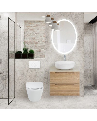 Комплект подвесной унитаз BelBagno Tre BB8001CHR/SC + система инсталляции Tece 9400412