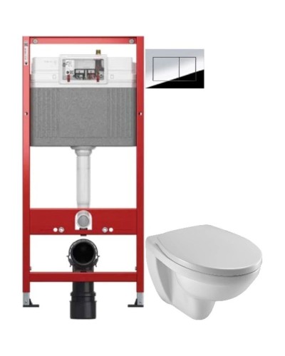 Комплект подвесной унитаз Jacob Delafon Patio E4187-00 + E70021-00 + система инсталляции Tece 9400412