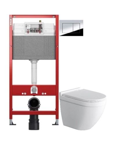 Комплект подвесной унитаз Grossman GR-4483SQ + система инсталляции Tece 9400412