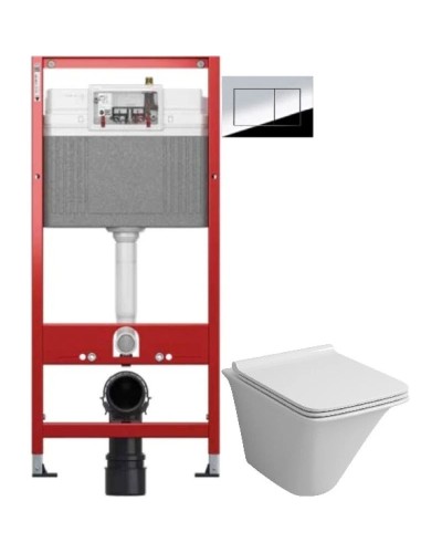 Комплект подвесной унитаз Grossman GR-4413S + система инсталляции Tece 9400412