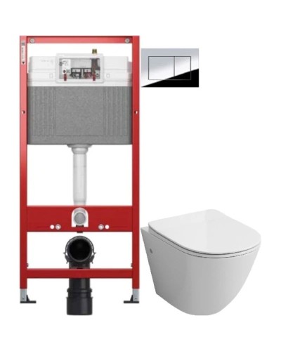 Комплект подвесной унитаз Grossman GR-4411S + система инсталляции Tece 9400412