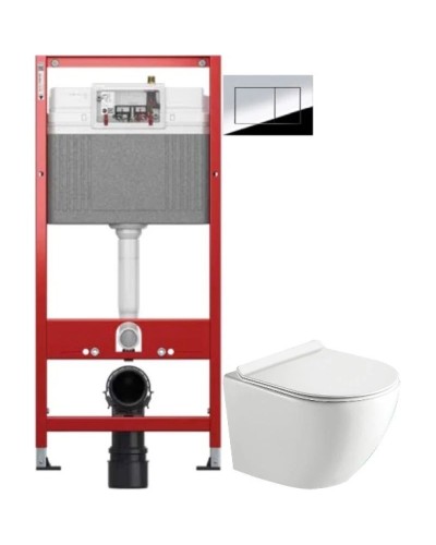 Комплект подвесной унитаз Timo Kulo TK-403 + система инсталляции Tece 9400412