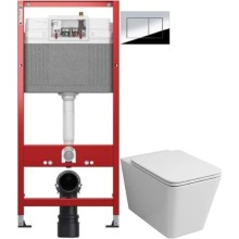 Комплект подвесной унитаз Grossman GR-4414S + система инсталляции Tece 9400412